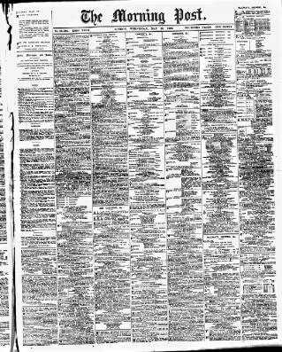 cover page of Morning Post published on May 13, 1908