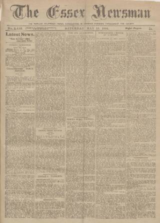 cover page of Essex Newsman published on May 13, 1916