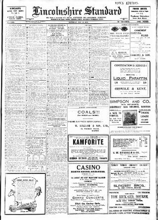 cover page of Lincolnshire Standard and Boston Guardian published on May 13, 1922