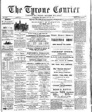 cover page of Tyrone Courier published on May 13, 1893