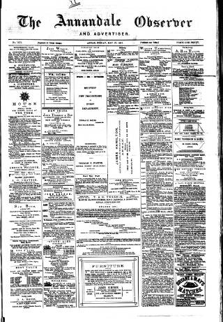cover page of Annandale Observer and Advertiser published on May 13, 1881