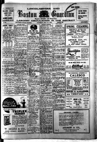 cover page of Boston Guardian published on May 13, 1933