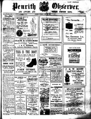 cover page of Penrith Observer published on May 13, 1930