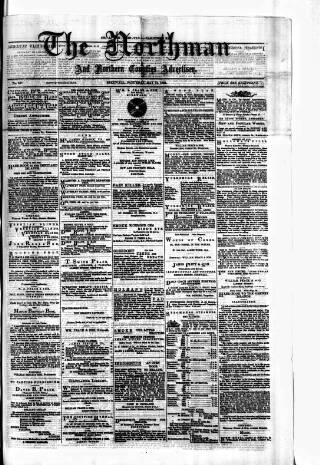 cover page of Northman and Northern Counties Advertiser published on May 13, 1882
