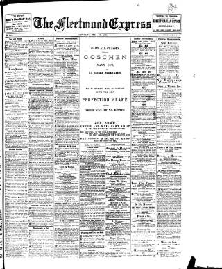 cover page of Fleetwood Express published on May 13, 1899