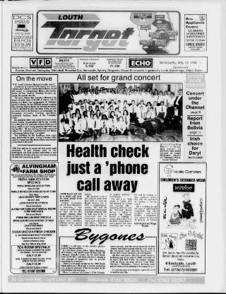 cover page of Louth Target published on May 13, 1998
