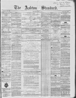 cover page of Ashton Standard published on May 13, 1865